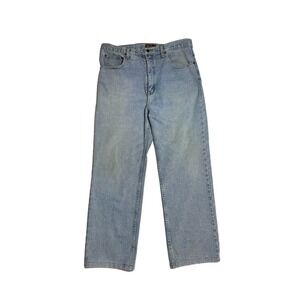 Filiblu Classic Jeans 100% Cotton W36/L32. Straight Leg Light Wash Jeans